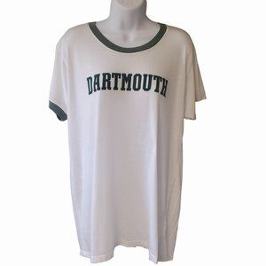 Womens Unwind Dartmouth Tee Size XL Green & White